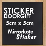 Sticker Doorgift 5cm x 5cm