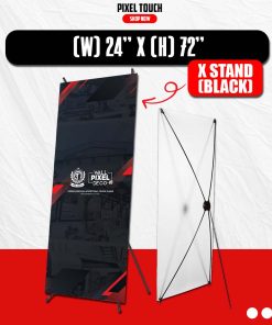 X STAND BLACK (24 X 72)