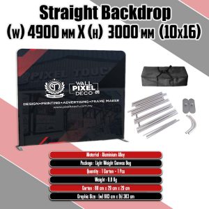 Straight Tension Fabric 10x16