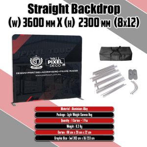 Straight Tension Fabric 8x12