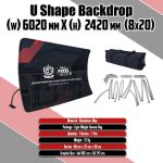 U Shape Tension Fabric 8x20