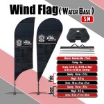 Wind Flag ( Water Base ) 5 m